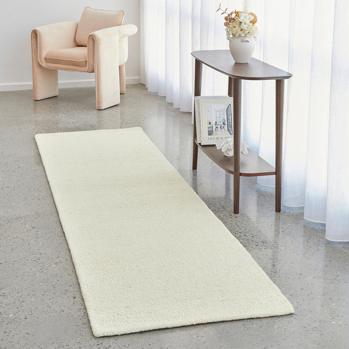 Conscious Loom Embrace Cream Runner Rug