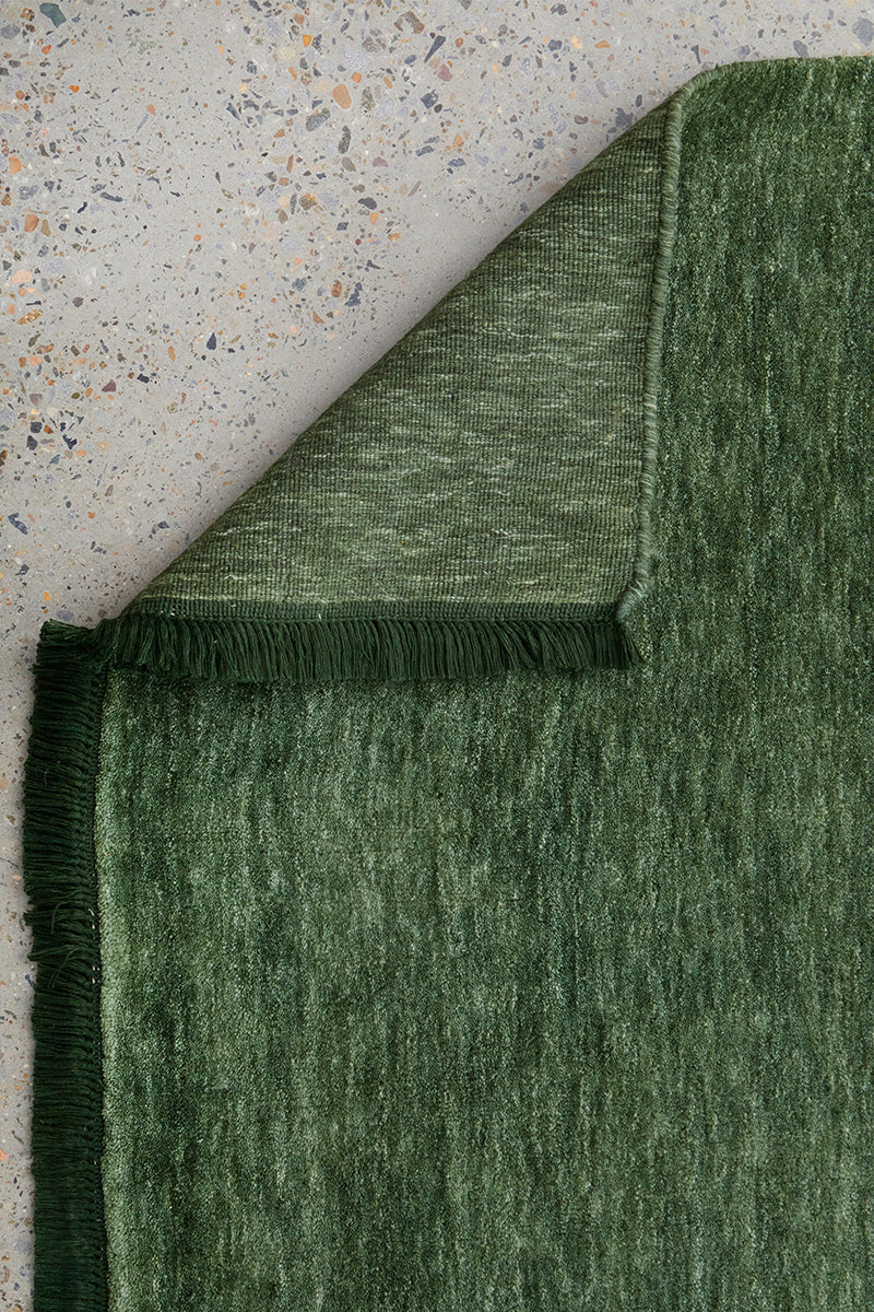 Conscious Loom Kinship Forest Green Rug