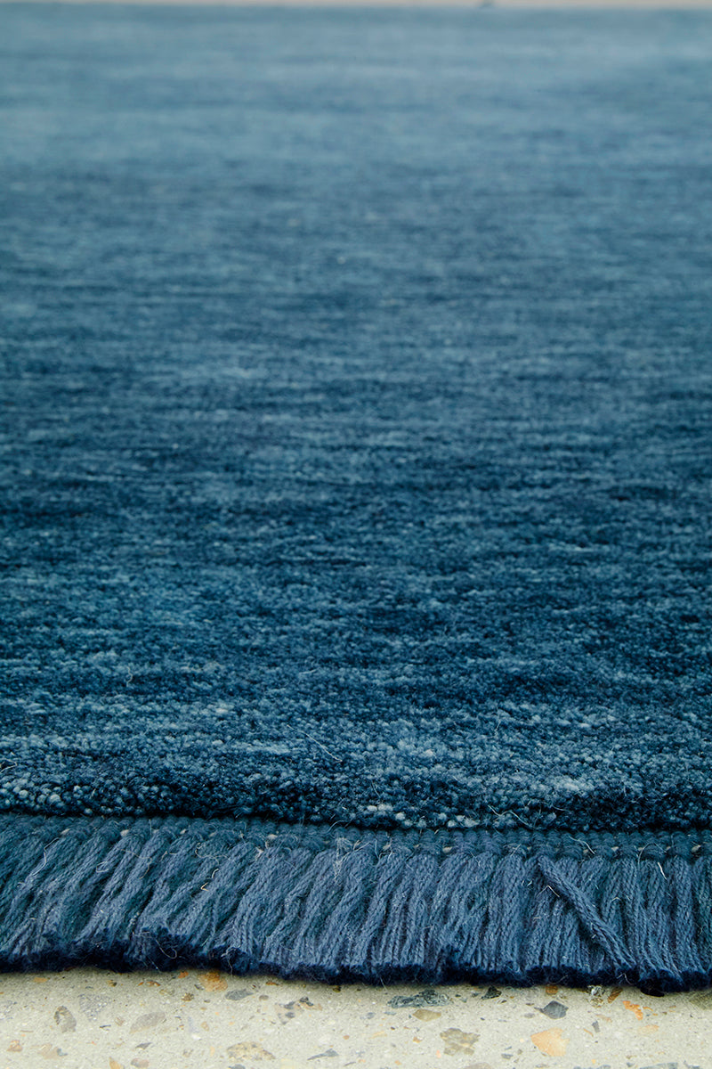 Conscious Loom Kinship Navy Runner Rug