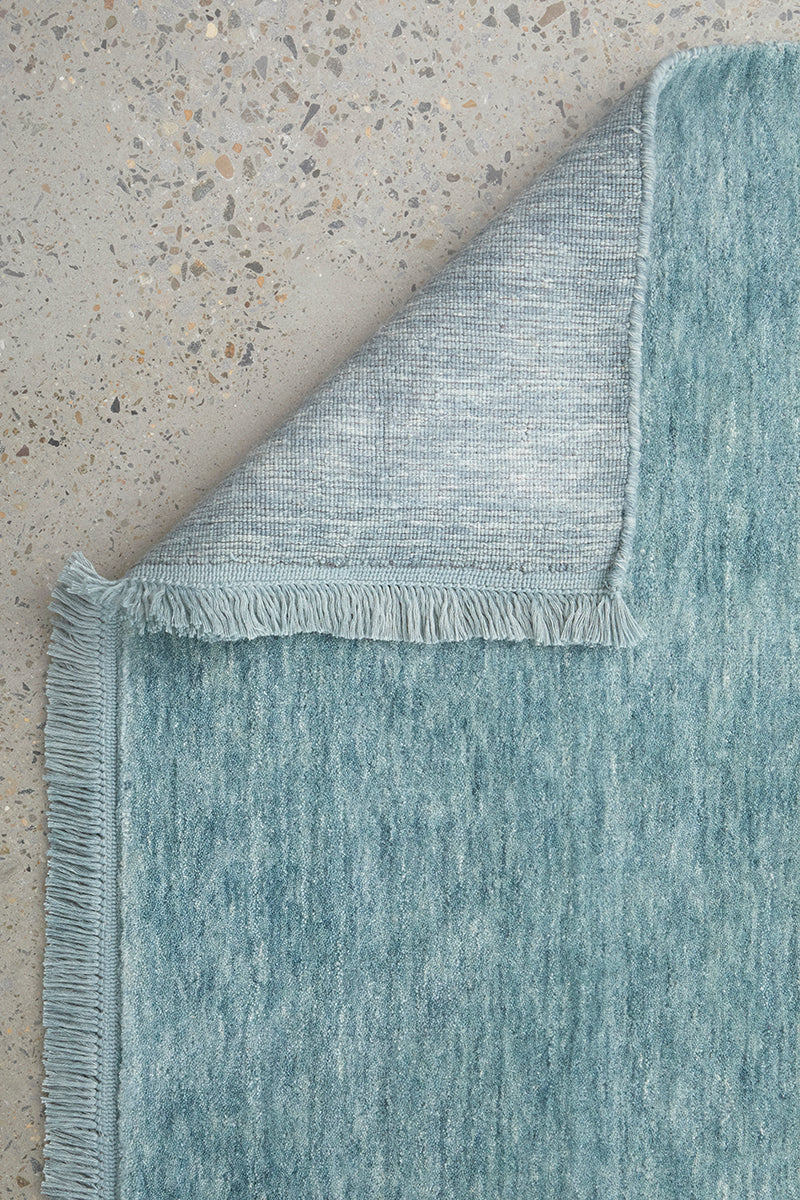 Conscious Loom Kinship Sky Blue Rug