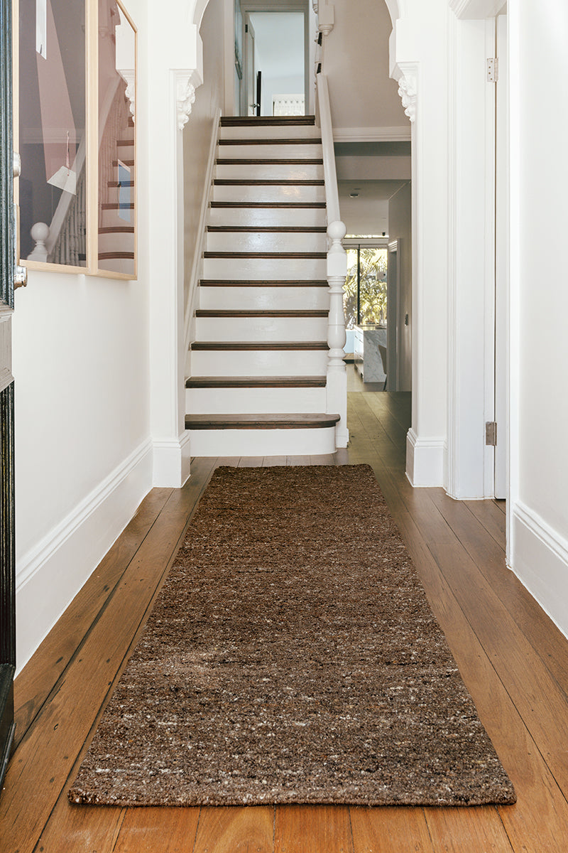 Conscious Loom Embrace Brown Runner Rug