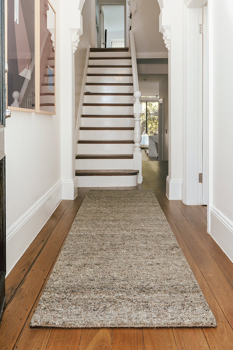 Conscious Loom Embrace Stone Runner Rug