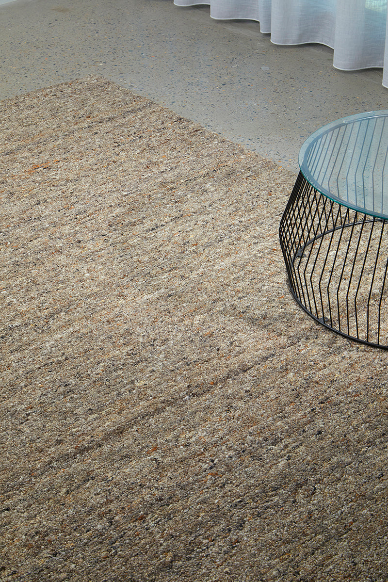 Conscious Loom Embrace Stone Rug