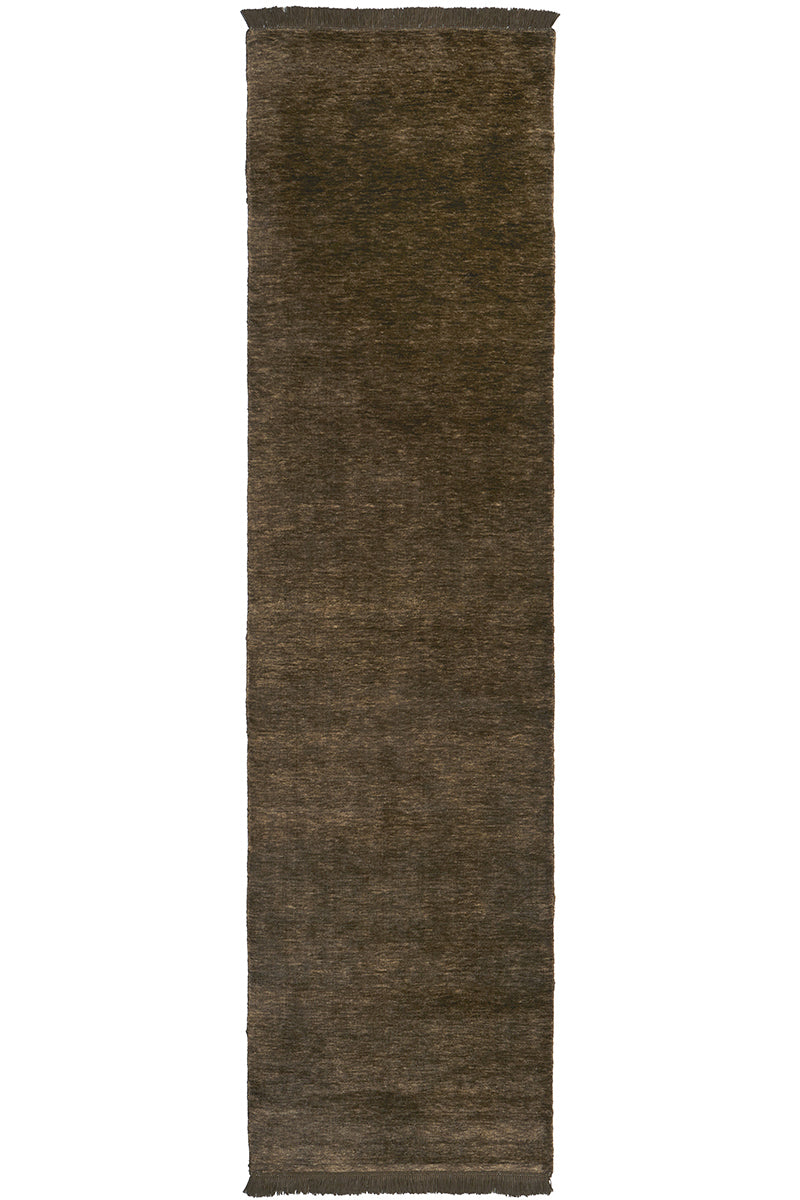 Conscious Loom Kinship Bear Brown Runner Rug