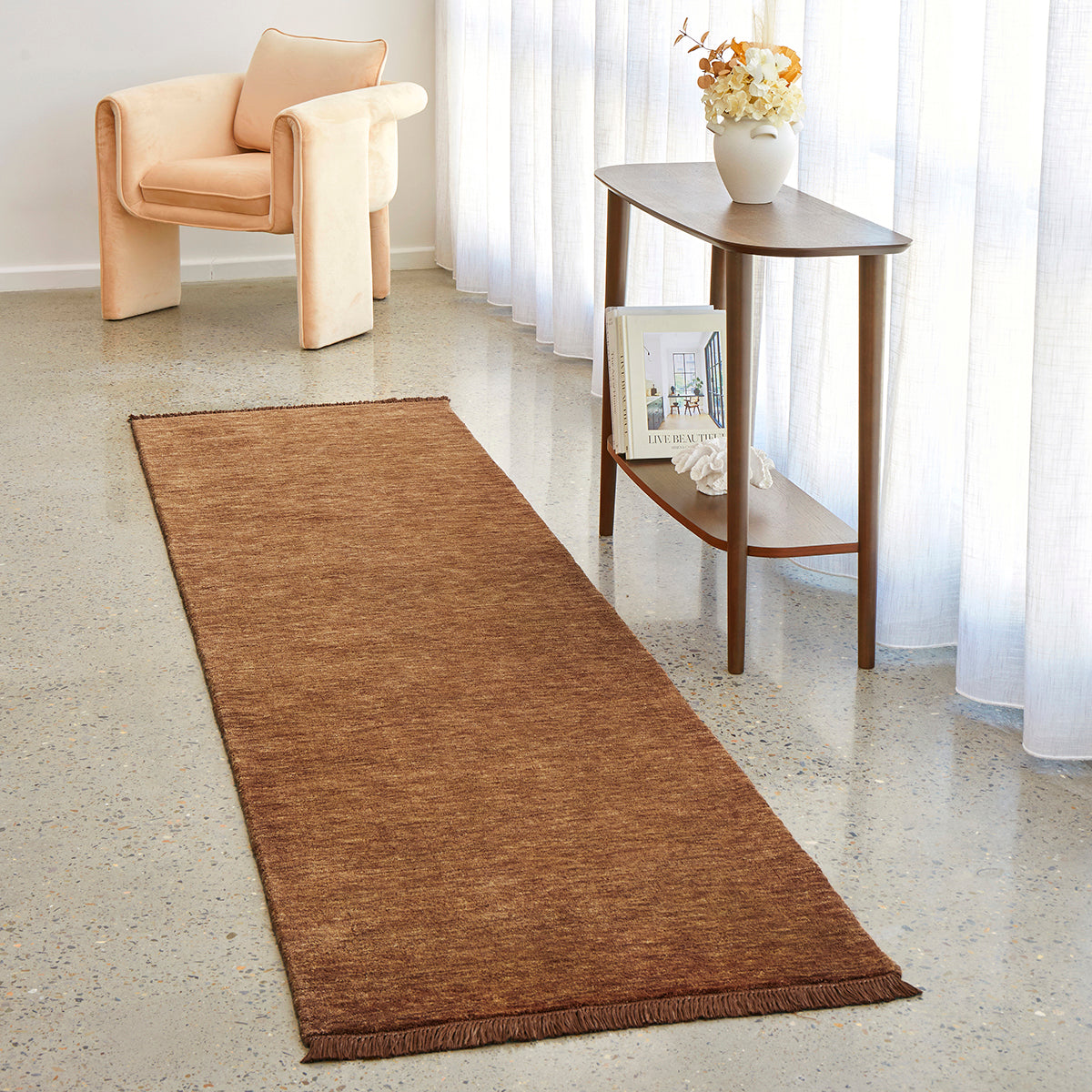 Conscious Loom Kinship Caramel Runner Rug