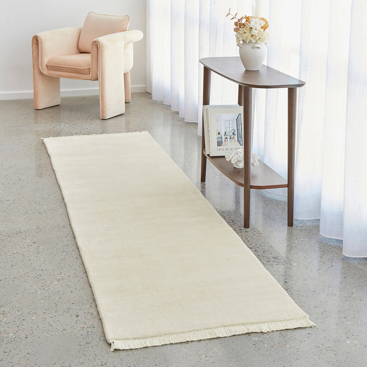 Conscious Loom Kinship Cream Runner Rug