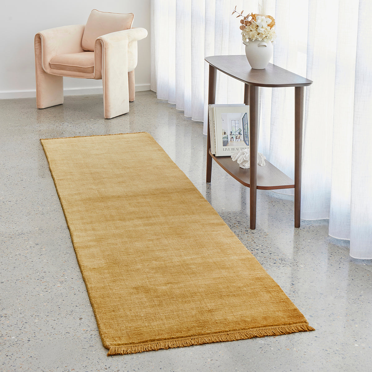 Conscious Loom Kinship Honey Runner Rug