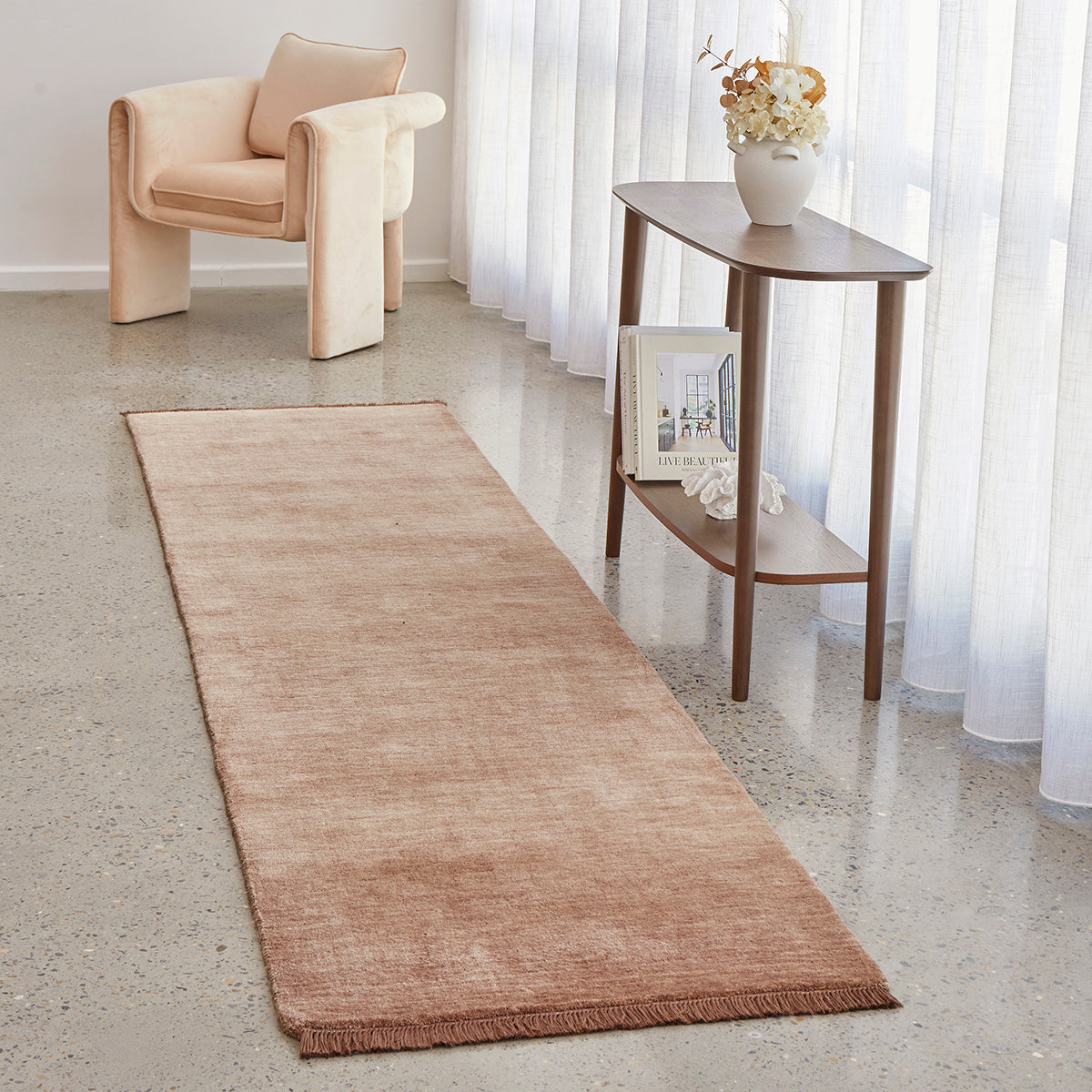 Conscious Loom Kinship Mocha Mousse Runner Rug
