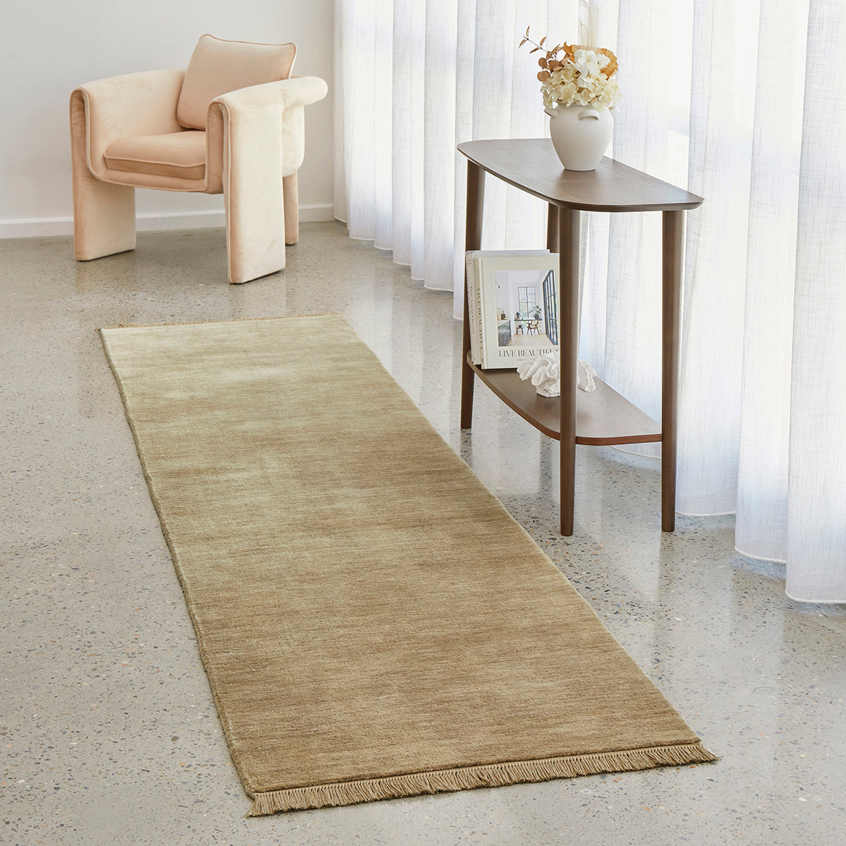 Conscious Loom Kinship Oyster Runner Rug
