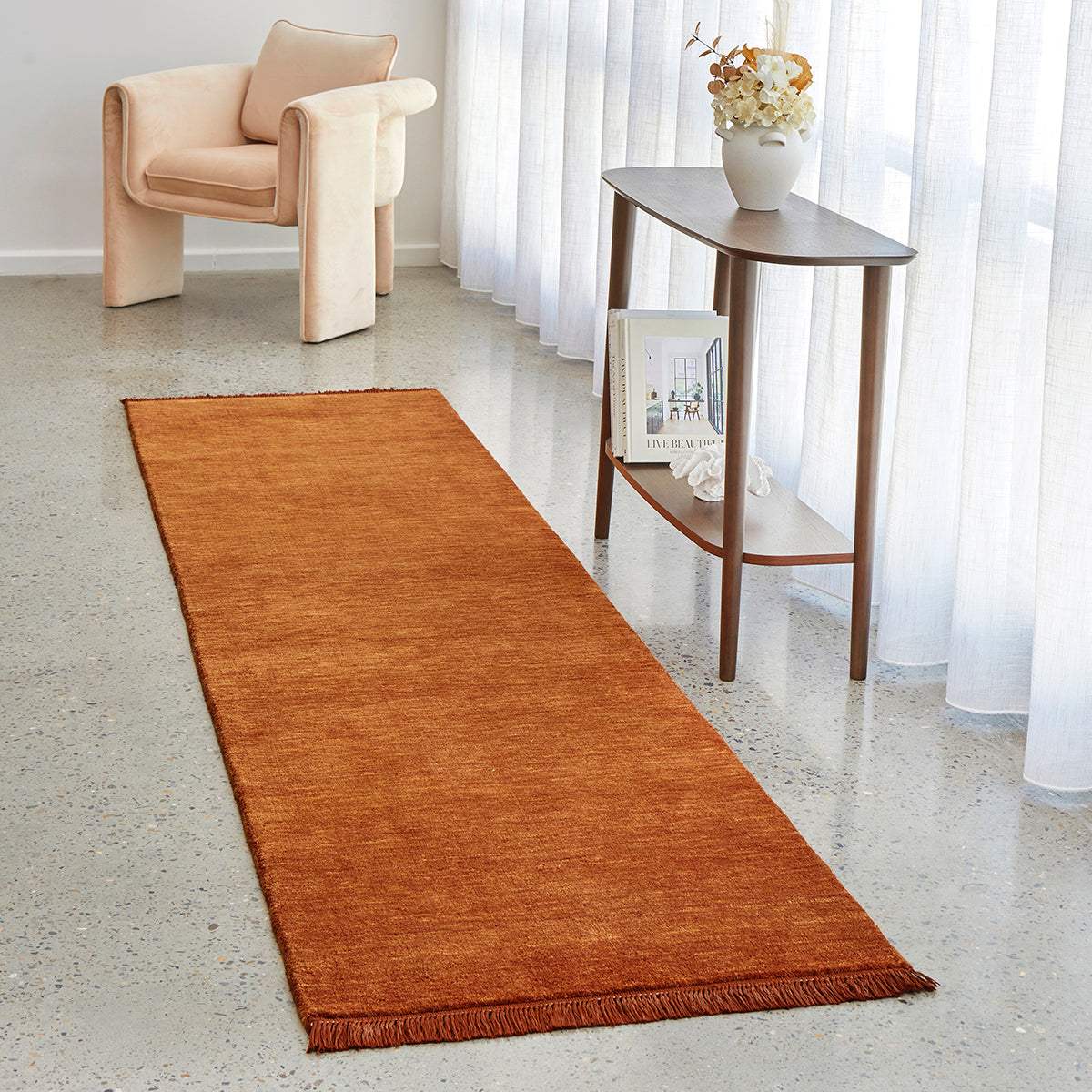 Conscious Loom Kinship Paprika Runner Rug