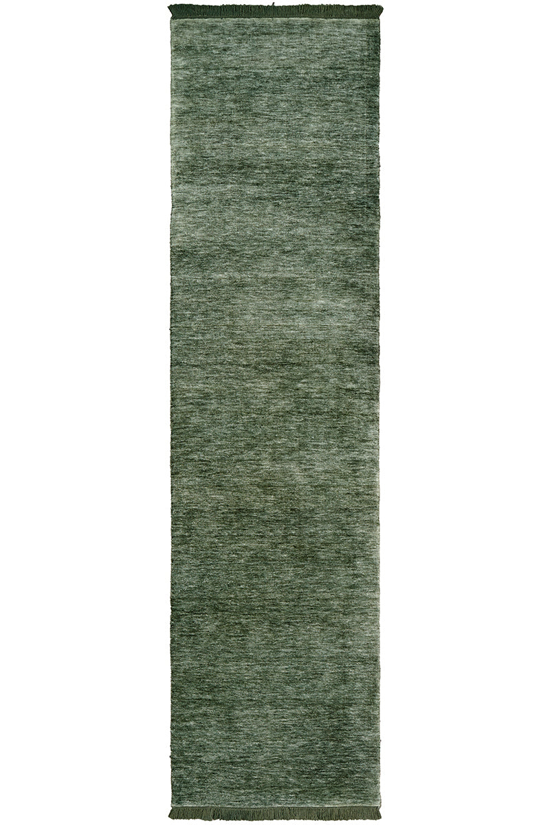 Conscious Loom Kinship Sage Green Runner Rug