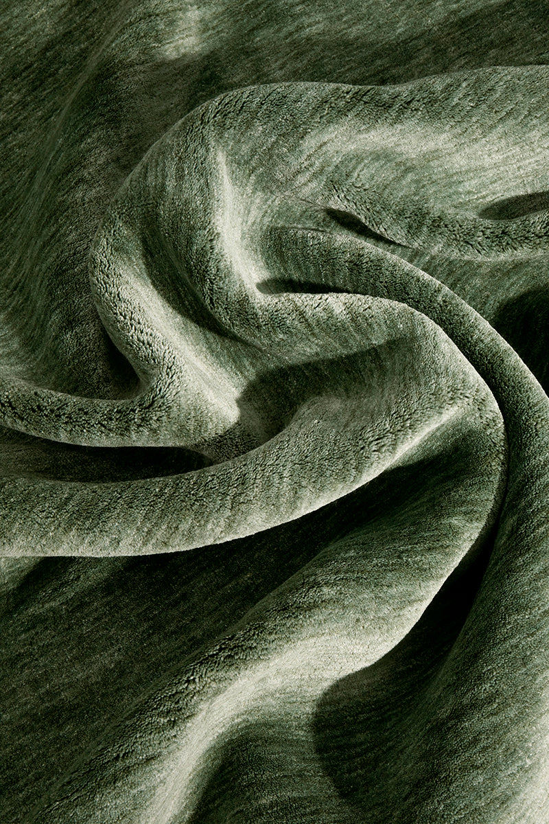 Conscious Loom Kinship Sage Green Runner Rug