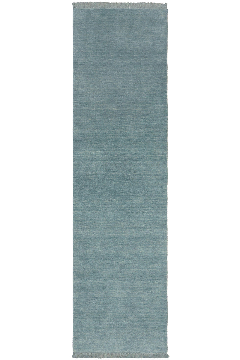Conscious Loom Kinship Sky Blue Runner Rug