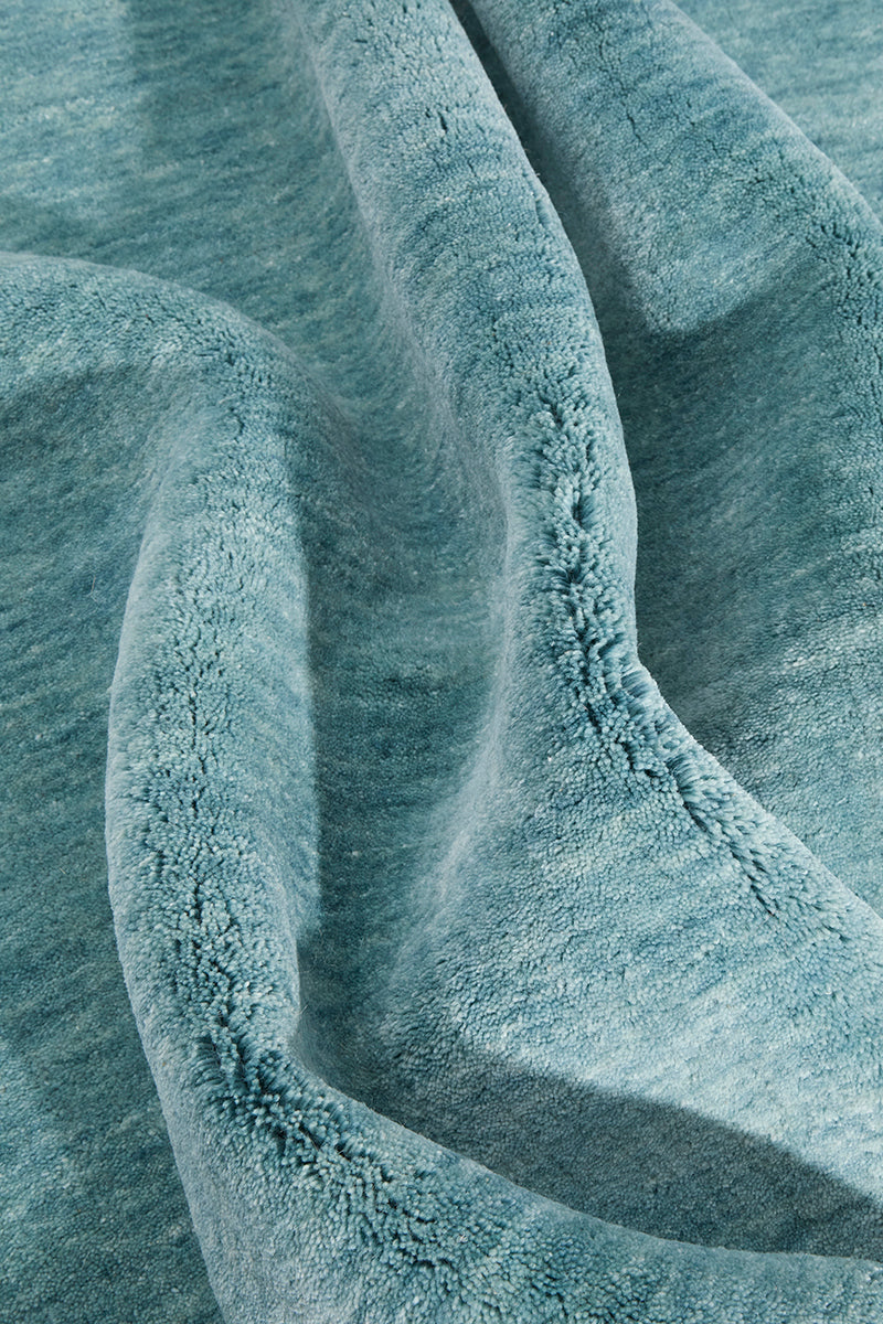 Conscious Loom Kinship Sky Blue Runner Rug