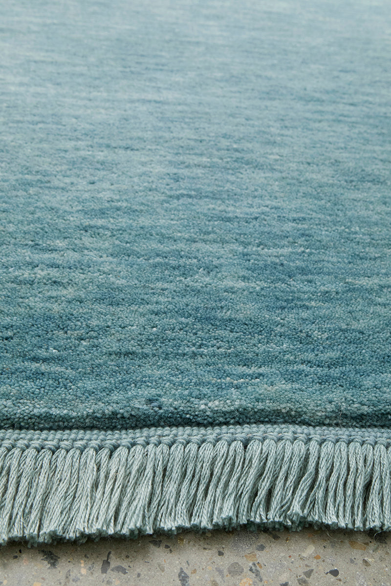 Conscious Loom Kinship Sky Blue Rug